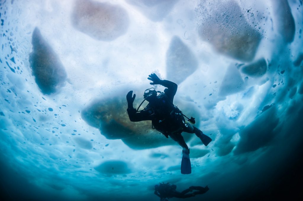 Скучно зимой? Попробуйте подледный дайвинг!