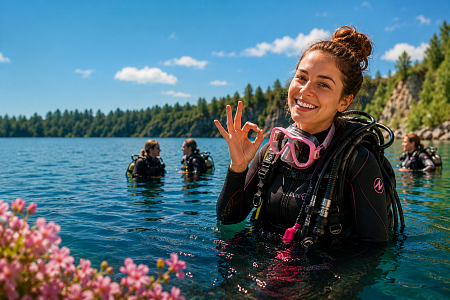 День женского дайвинга PADI на Щелковском карьере — 18 июля