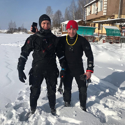 Курс АЙС дайвинг в Новомичуринске. Февраль 2021